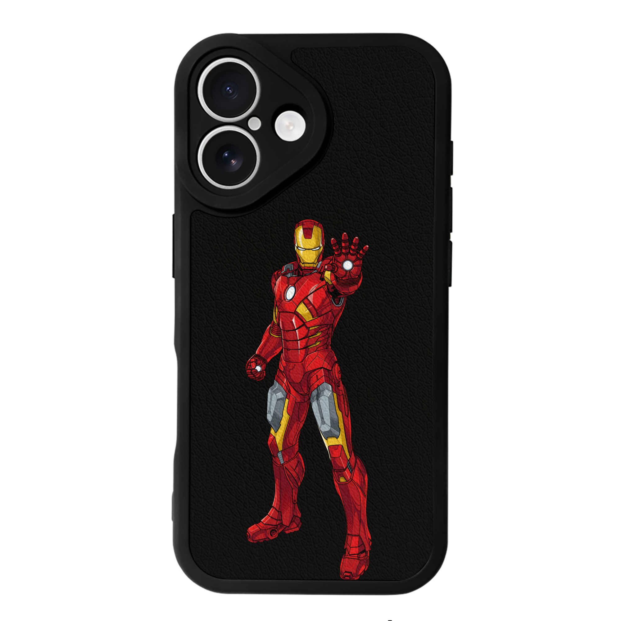 （画像用） アベンジャーズ The Avengers 【iPhone 16シリーズ対応】シリコンスマホケース（レザー調） 材質：シリコン